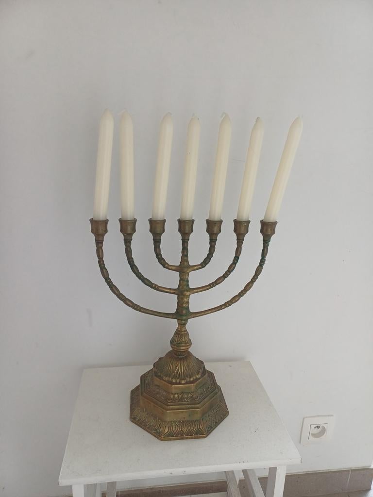 Zeven armige kandelaar, Antiek en Kunst, Ophalen