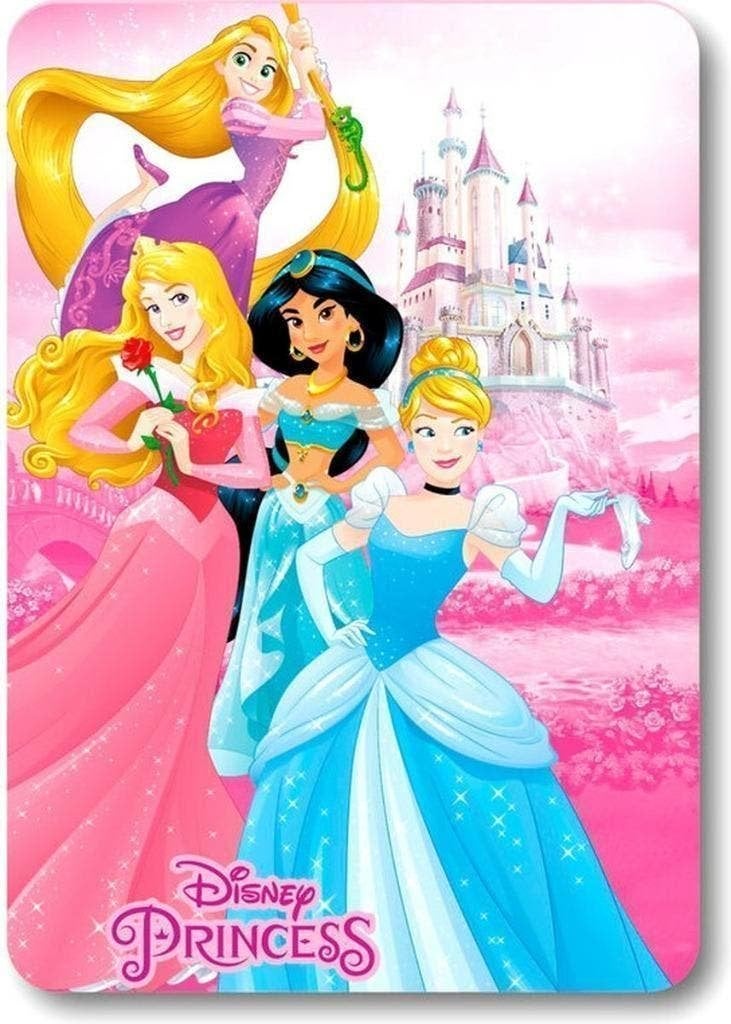 Disney Princess Fleece Deken / Fleecedeken / Plaid, Neuf, Lavable, Enlèvement ou Envoi, Rose