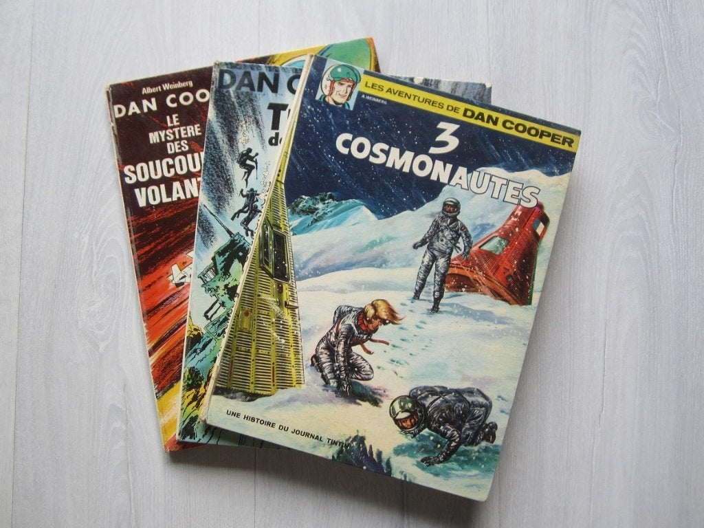Dan Cooper - 3 BD en E.O. - 15,00Eur le lot, Livres, Plusieurs BD, Enlèvement ou Envoi, Utilisé, A. Weinberg