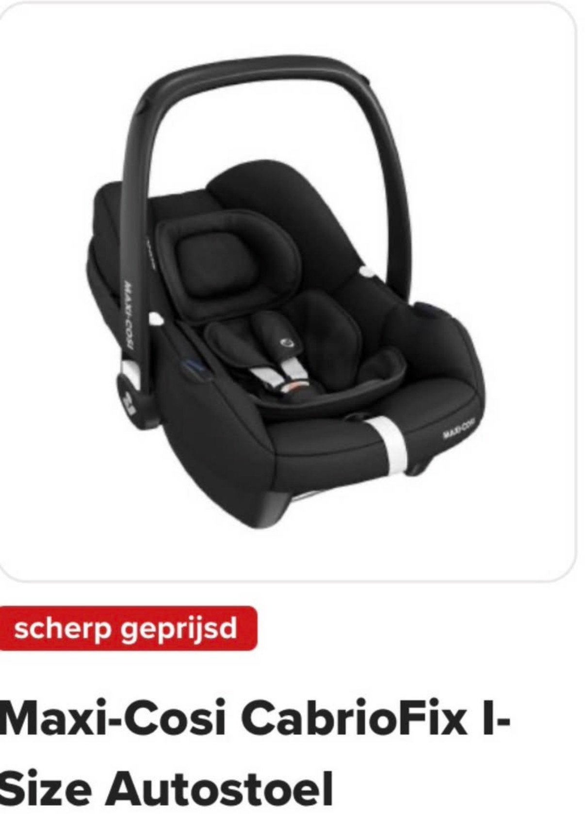 Autostoel maxicosi cabriofix I-size, Ophalen, 0 t/m 18 kg, Nieuw, Isofix