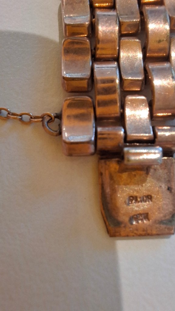 Vintage armband 40/50, Bijoux, Sacs & Beauté, Enlèvement ou Envoi, Utilisé, Or, Autres matériaux