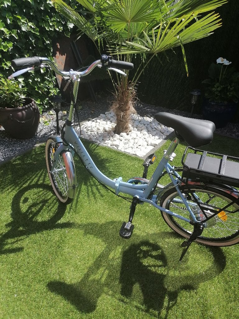 Elektrische plooifiets, Ophalen, Zo goed als nieuw, Deels opvouwbaar, Velgrem