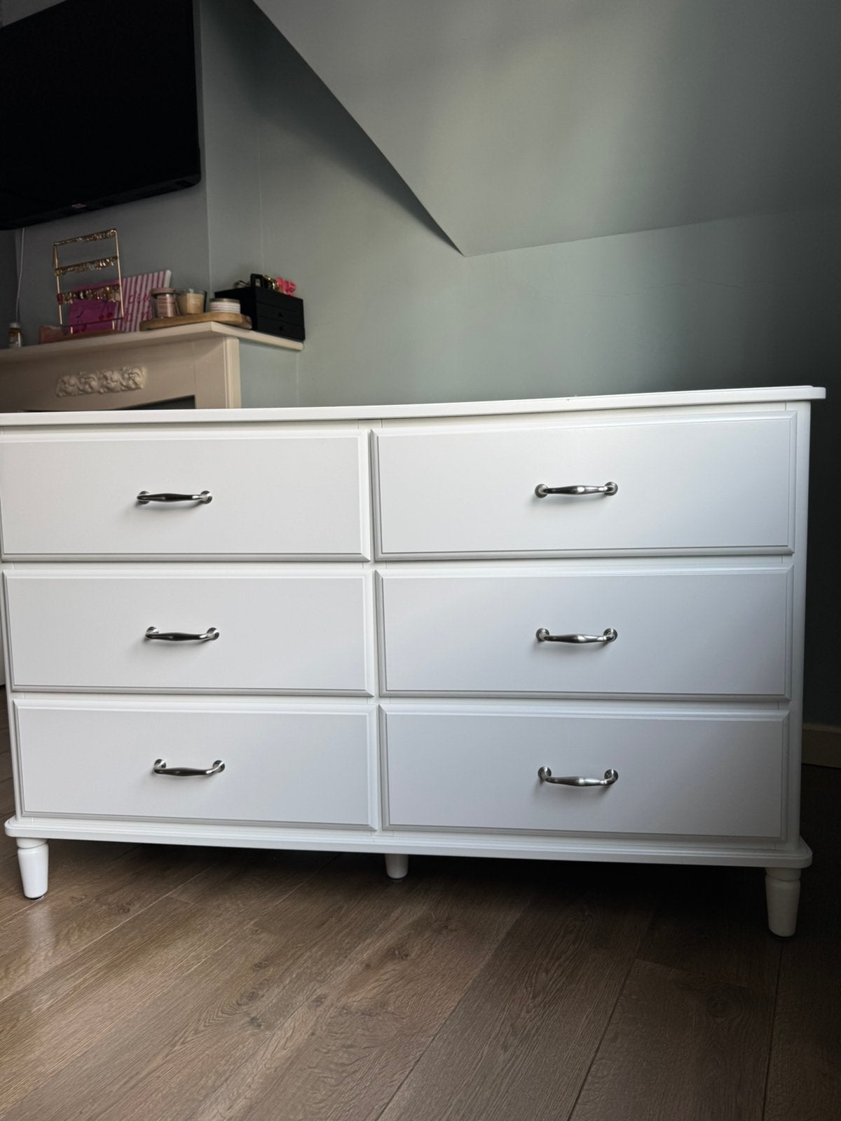Ikea kast wit + 1 wit nachtkastje, 5 tiroirs ou plus, Wit, Moins de 100 cm, 100 à 150 cm