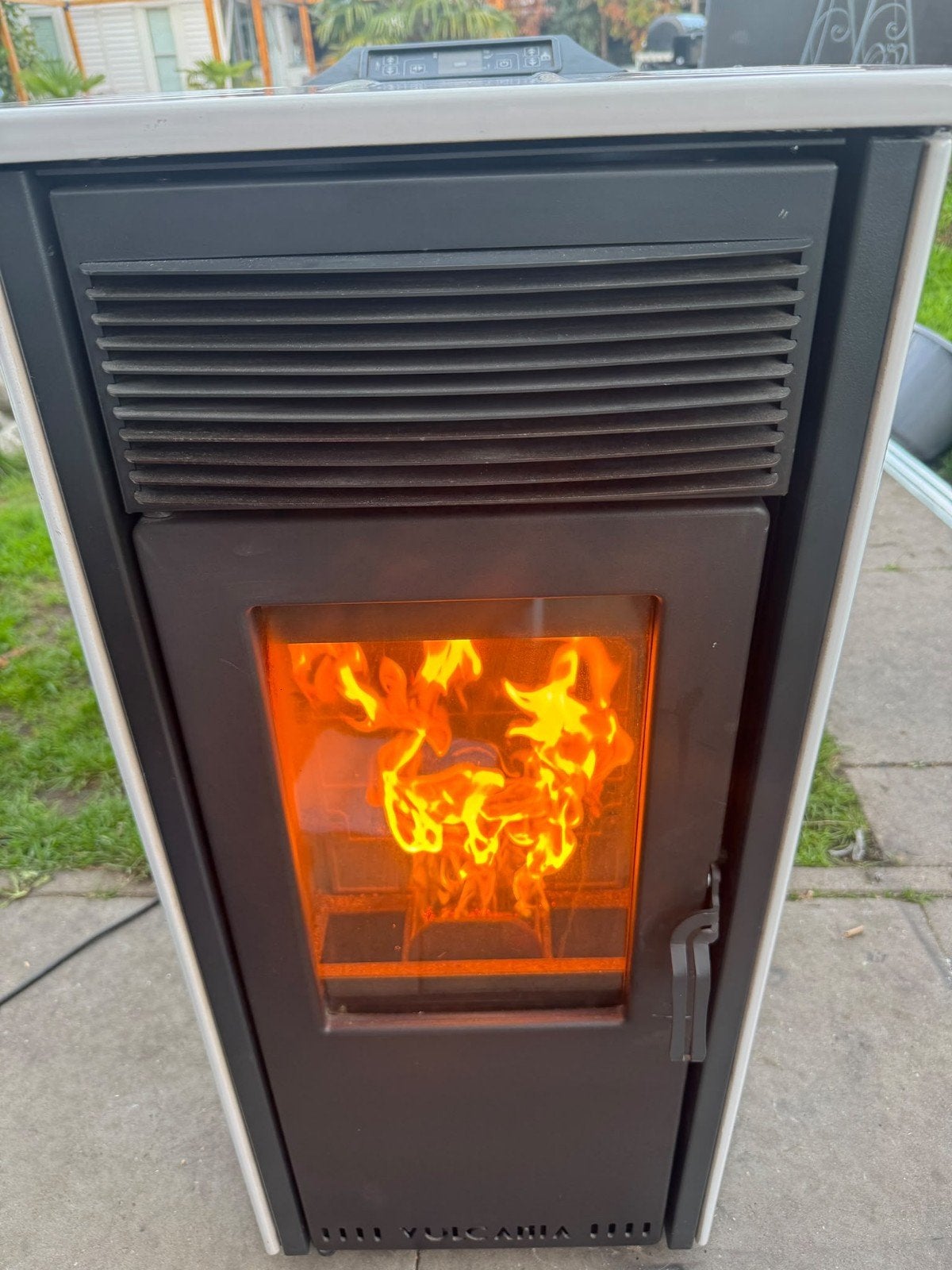 zeer mooie speksteen kachel 10 kw, Ophalen, Pelletkachel