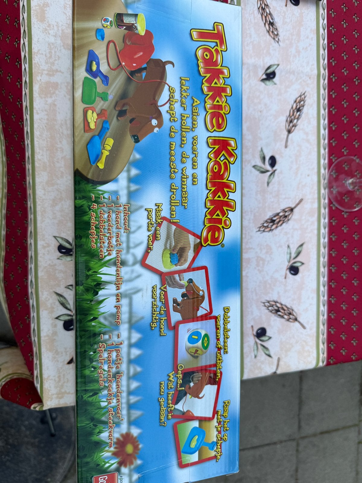 Takkie kakkie, Ophalen