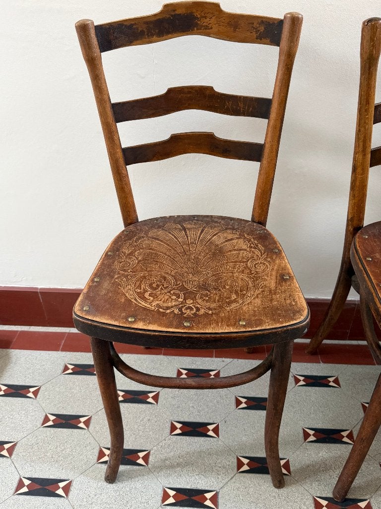 4 chaises, Enlèvement, Utilisé, Bois, Quatre
