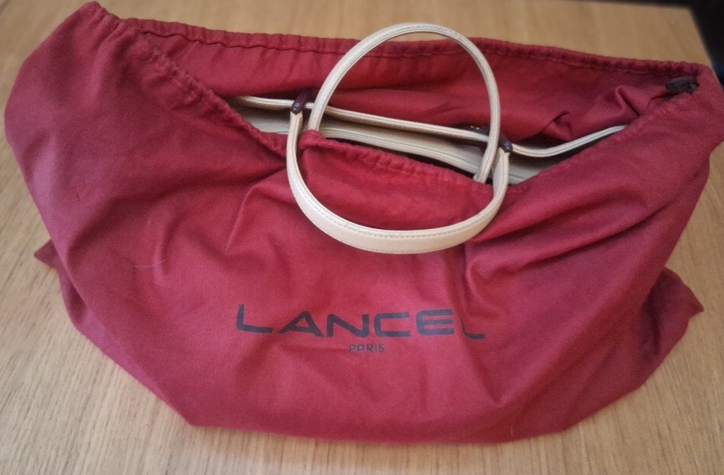 Lancel c'est la clââââsse ! Sac cabas vintage Lancel cuir, Enlèvement, Comme neuf, Beige, Sac à main