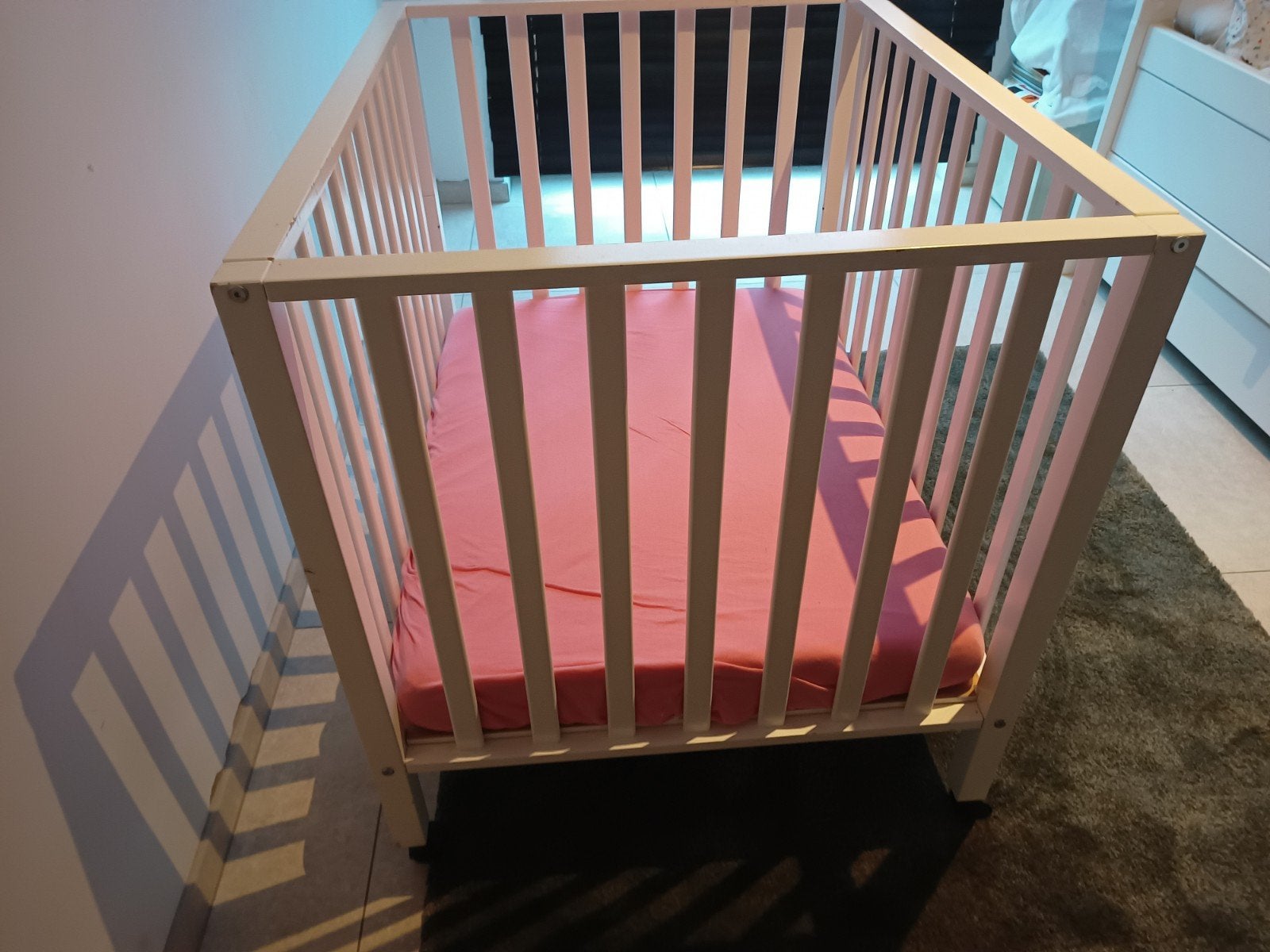 Babypark kinderpark Pericles,met matras en overtrek, Ophalen, In hoogte verstelbaar