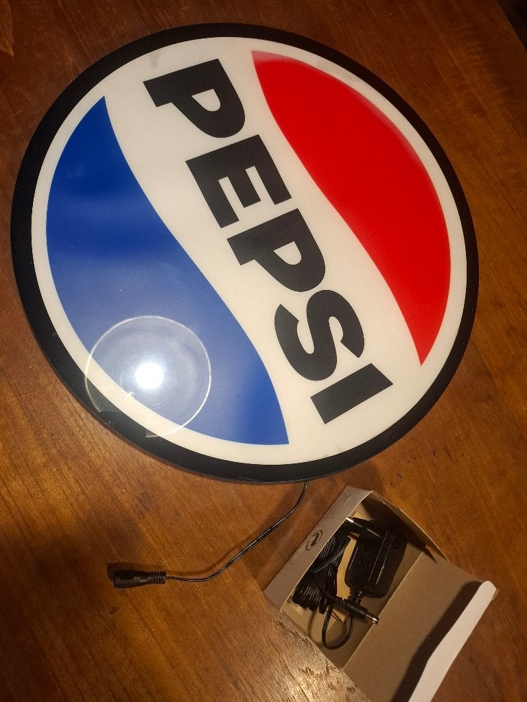 Pepsi cola lichtreclame, Verzamelen, Ophalen of Verzenden, Nieuw, Lichtbak of (neon) lamp