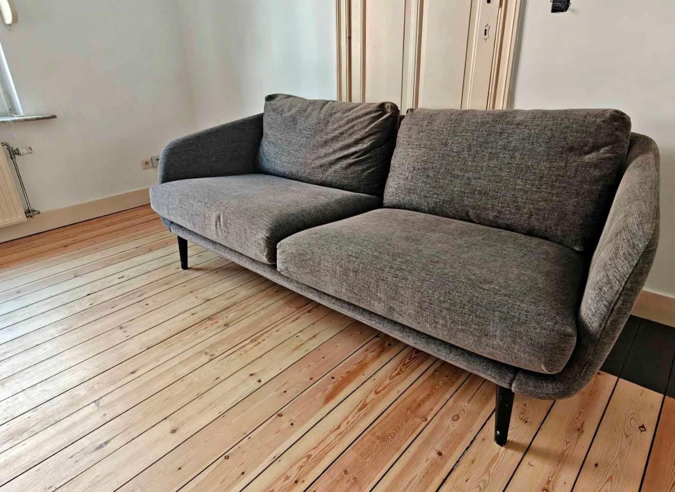 Canape gris design scandinave, Maison & Meubles, Enlèvement, Comme neuf