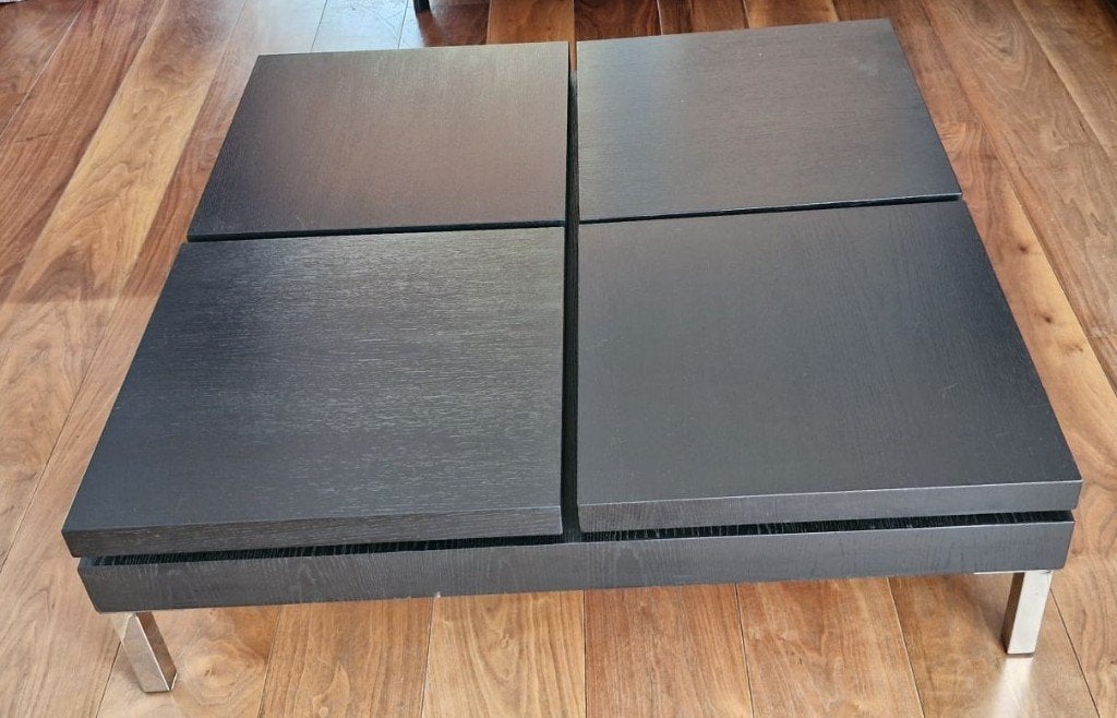 Salontafel met of zonder hoekbank, Ophalen, Gebruikt, 50 tot 100 cm, Vierkant