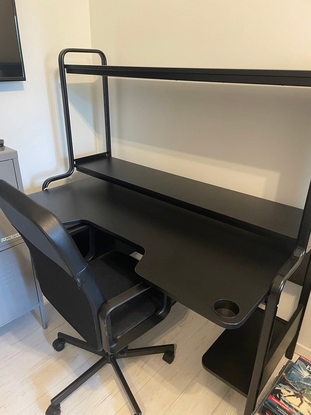 Bureau met stoel Ikea, Ophalen, Gebruikt, IKEA, Computerbureau