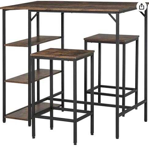 Keukentafel / Bartafel / Ontbijtbar en 2 krukken, Huis en Inrichting, Barren, Ophalen, Nieuw