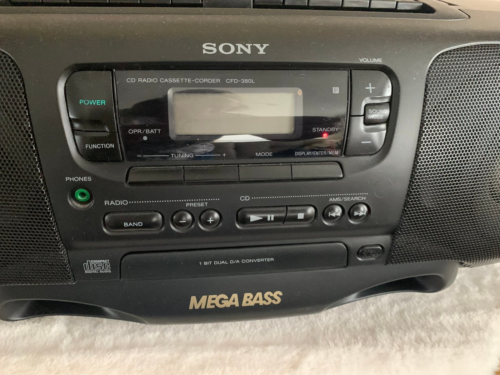 Vintage boombox sterio Sony, Enlèvement, Comme neuf