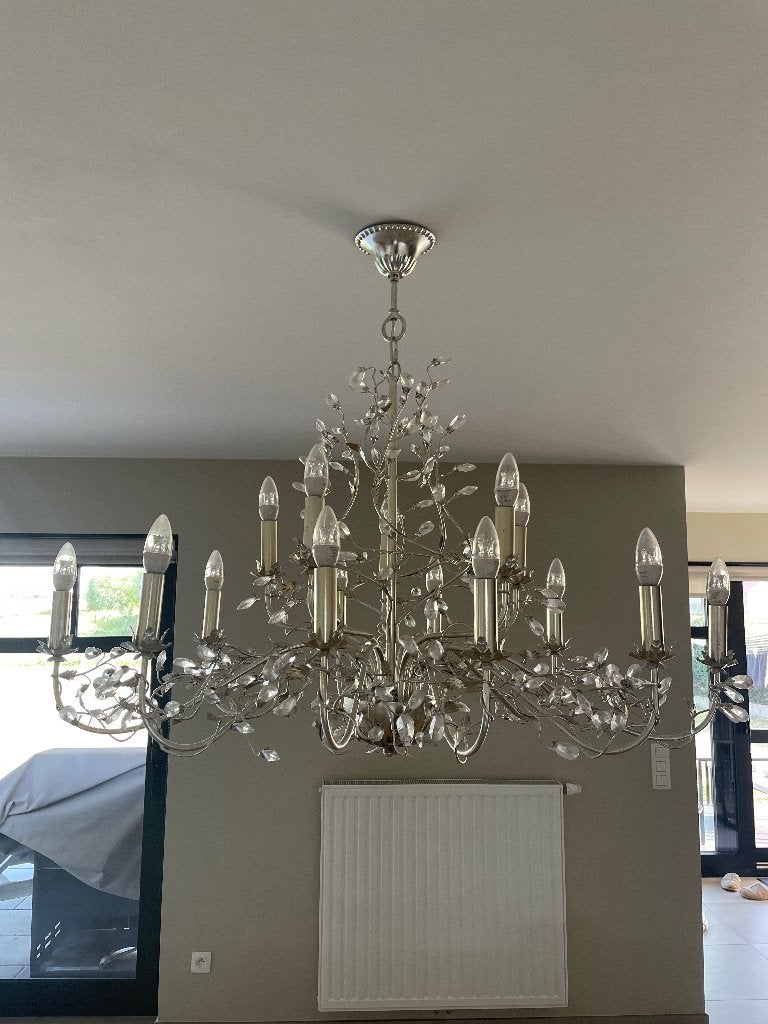 Écoutez, Maison & Meubles, Lampes | Lustres, Enlèvement, Comme neuf, Métal, Landelijk