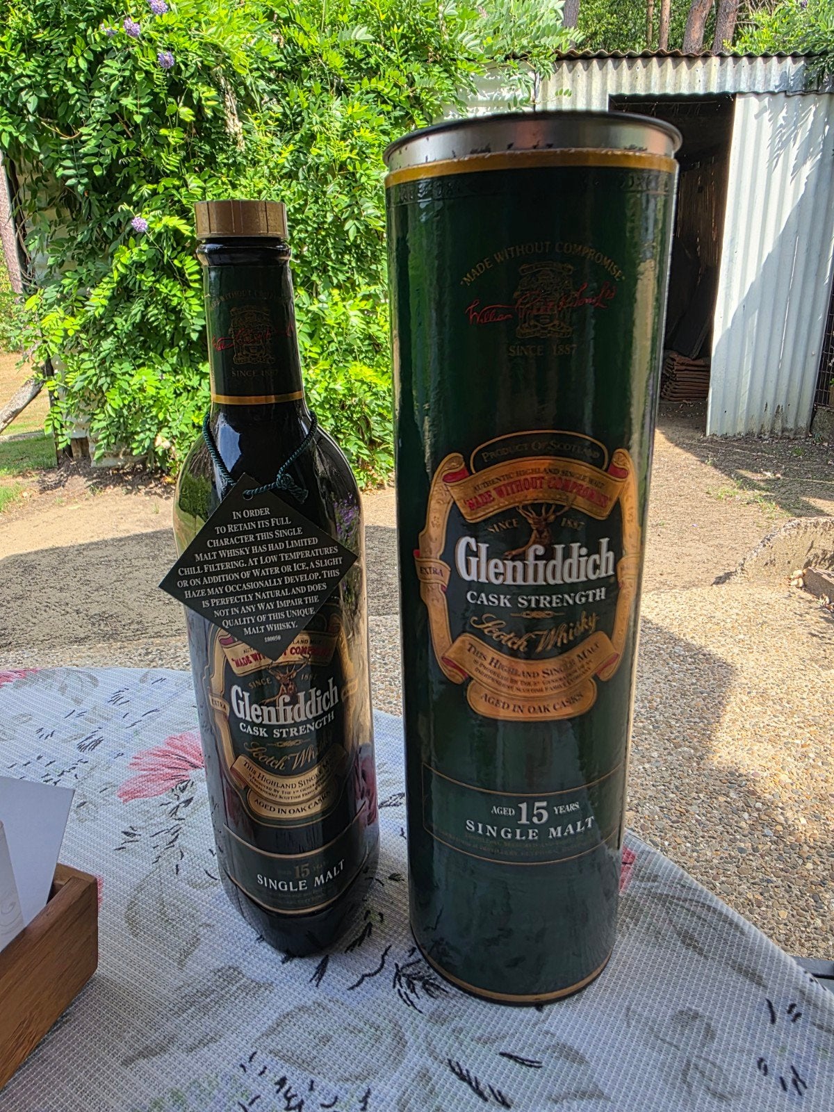 Glenfiddich 15 Y Old Cask Strength Single Malt Scotch Whisky, Collections, Vins, Autres régions, Pleine, Comme neuf, Enlèvement