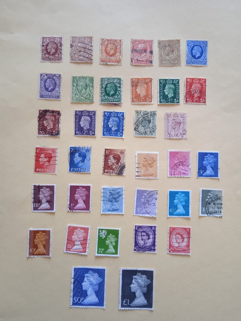 Lot de 39 timbres oblitérés d'Angleterre, Verzenden, Gestempeld