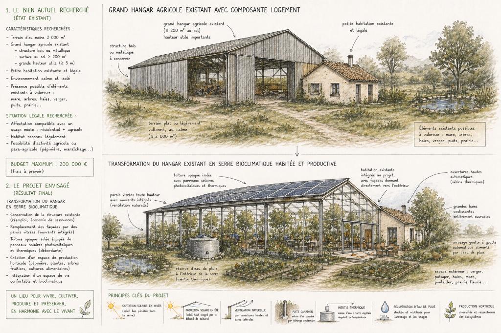 Recherche d’un bien rural mixte agricole et résidentiel, Immo, Habitation avec espace professionnel, Province de Namur, 1500 m² ou plus