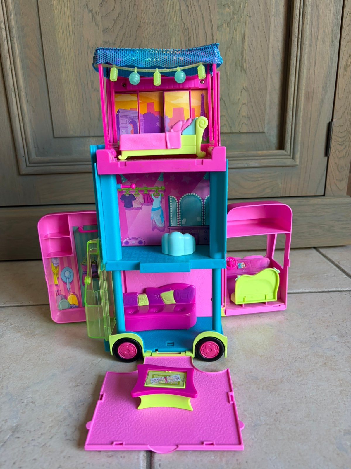 Polly pocket camper, Ophalen of Verzenden, Gebruikt