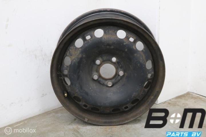 1 losse 15 inch stalen velg VW Polo 9N 6q0601027M, Auto-onderdelen, Banden en Velgen, Gebruikt, Velg(en)