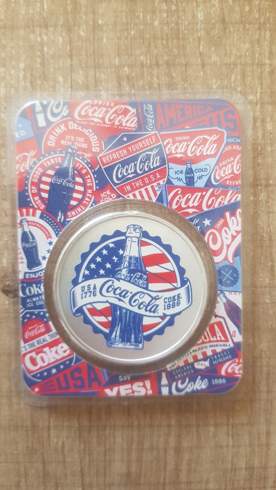 Coca Cola, édition spéciale vintage de 1 oz avec certificat., Enlèvement ou Envoi, Argent