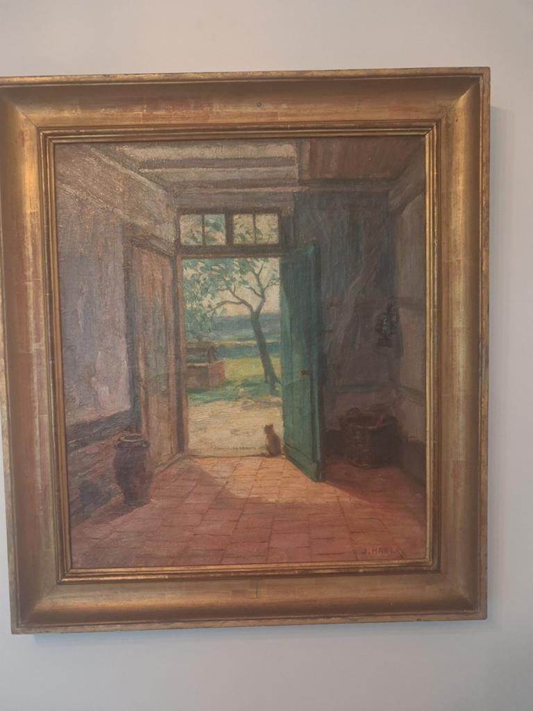 Olieverf schilderij j. Habex, Ophalen