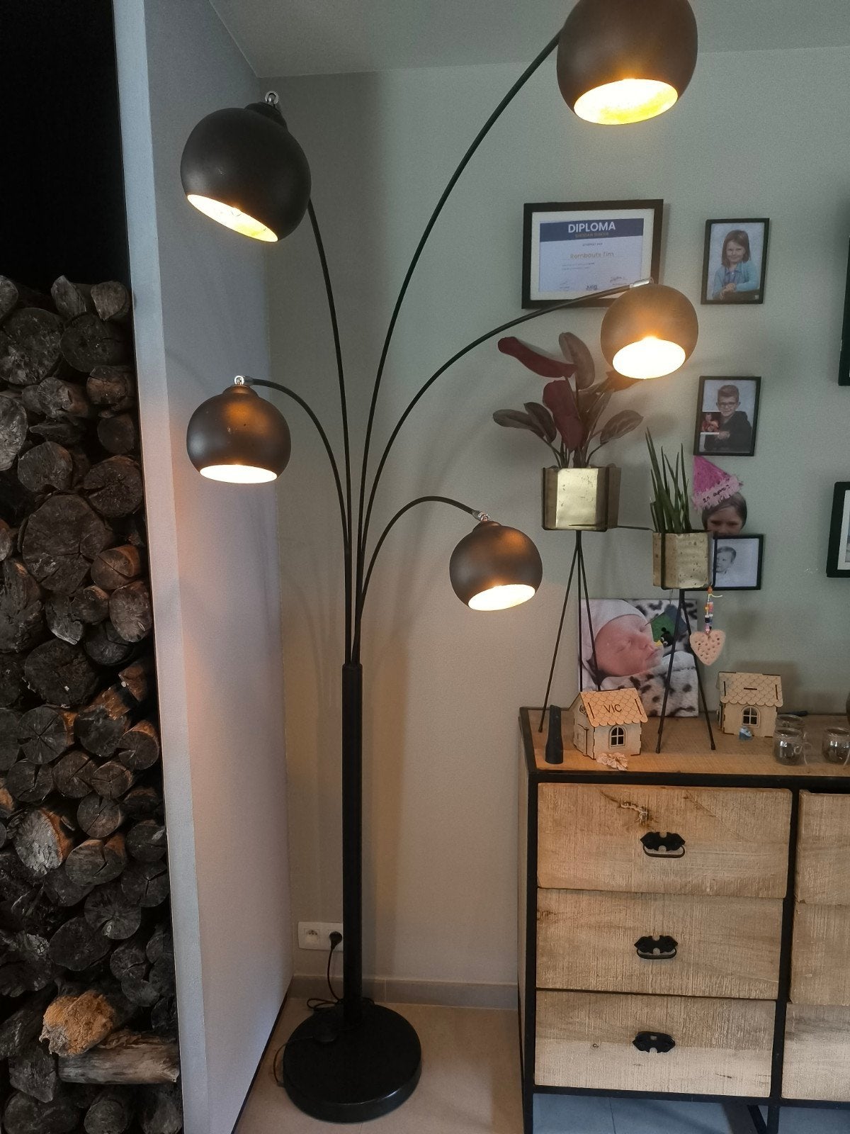 staande lamp te koop, Ophalen, Zo goed als nieuw, Metaal, 200 cm of meer