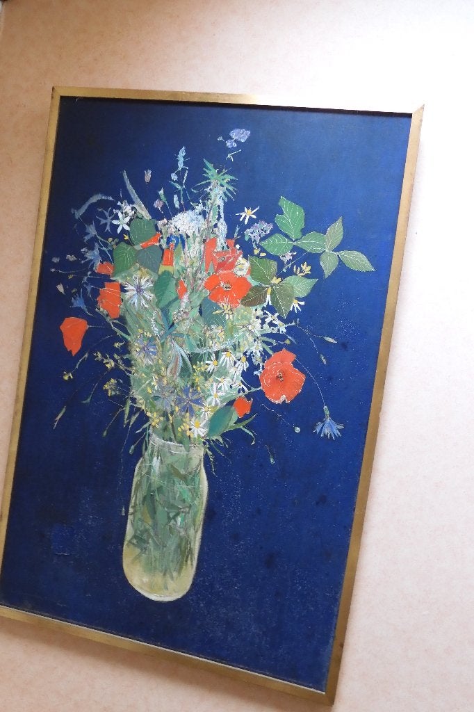Nature morte, Signé, Peinture à l'huile, Enlèvement, Autres styles