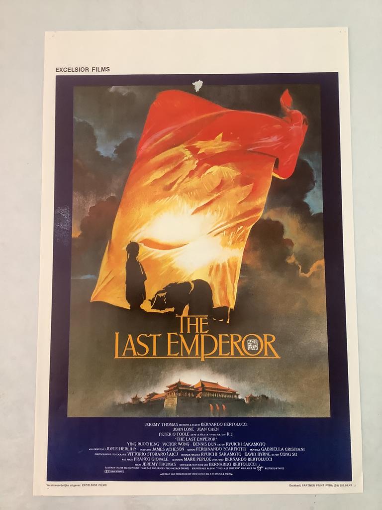 THE LAST EMPEROR   Filmposter   36-54 cm  used, Ophalen of Verzenden