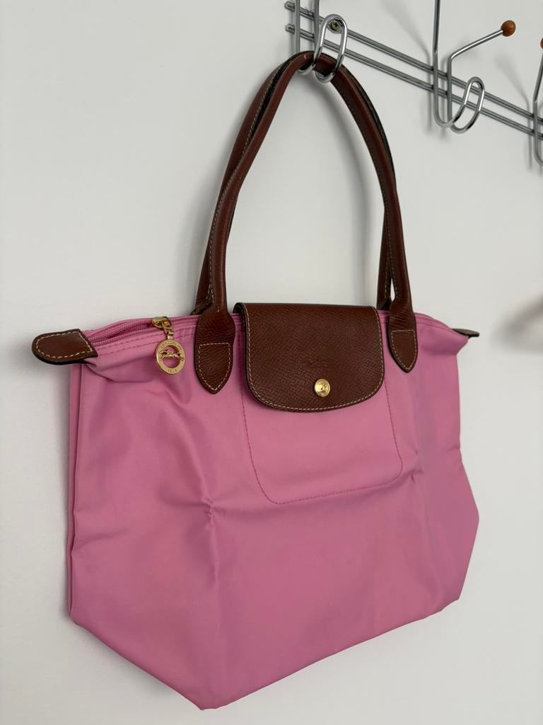 Sac à main, épaule Longchamp, Enlèvement ou Envoi, Utilisé, Rose, Sac à main