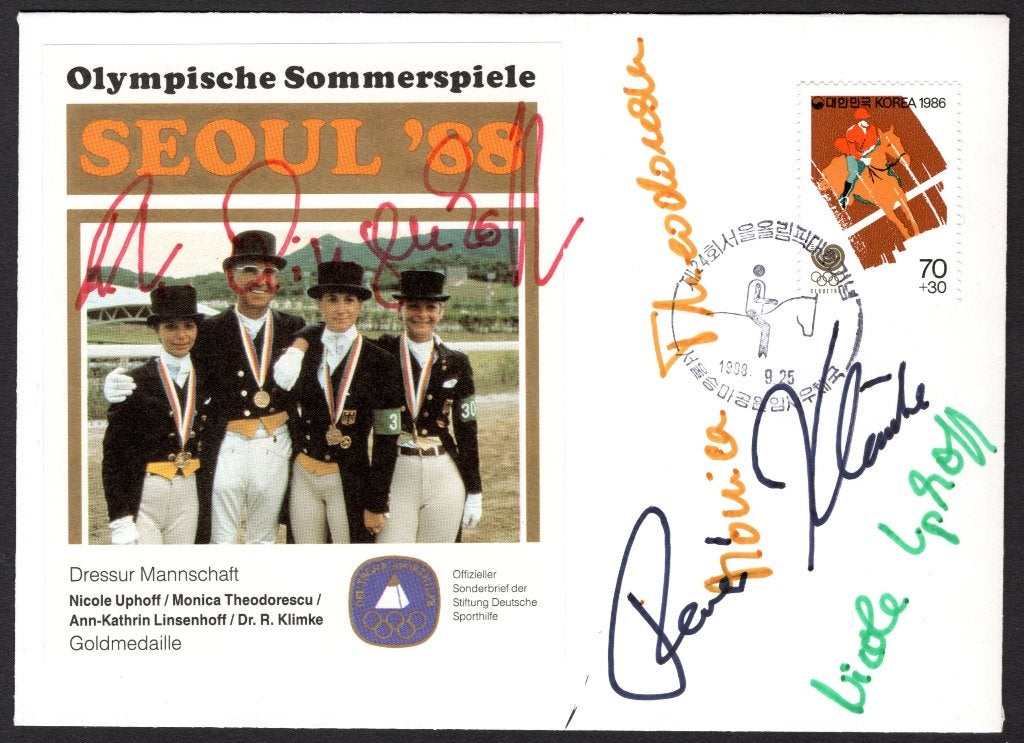 Jeux olympiques d'été CORÉE-DU SUD 25-8-1988, Envoi, Affranchi