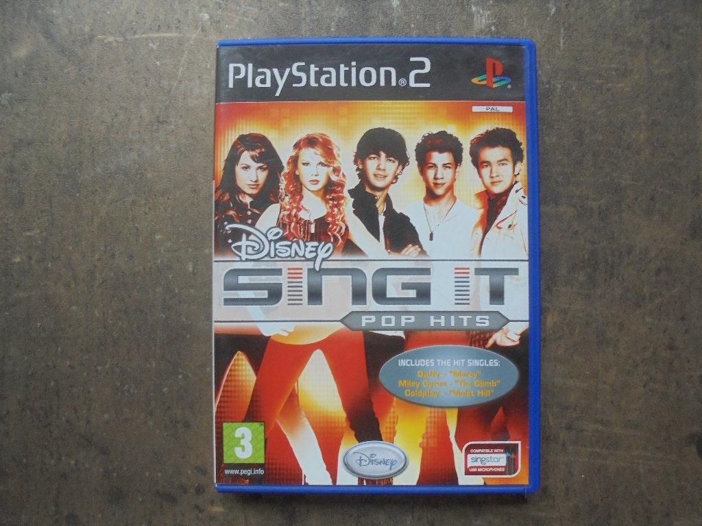 Sing It Disney Pop Hits voor PS2 (zie foto's), Consoles de jeu & Jeux vidéo, Jeux | Sony PlayStation 2, Enlèvement ou Envoi, Musique