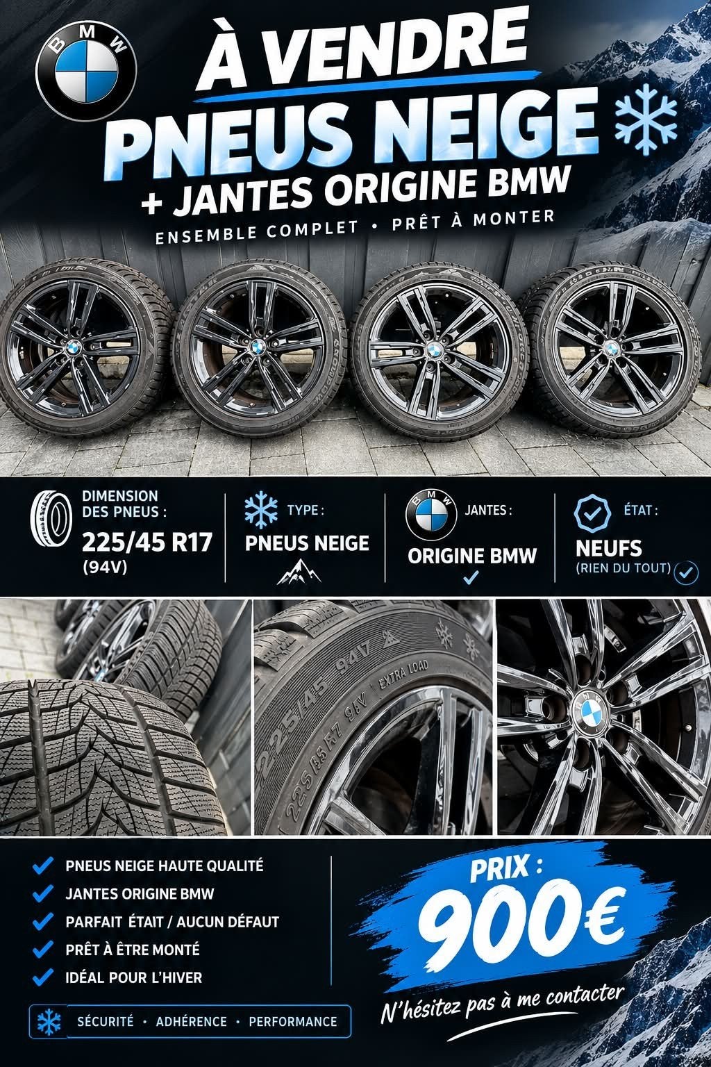 pneus hiver, Auto diversen, Ophalen, Nieuw
