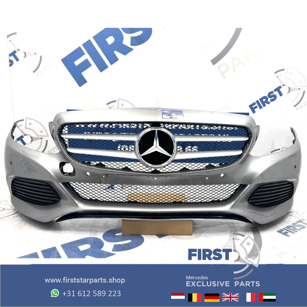 W205 BUMPER COMPLEET + GRIL Mercedes C Klasse 2014-2018 VOOR, Autos : Pièces & Accessoires, Carrosserie & Tôlerie, Pare-chocs