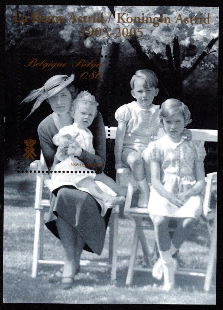 BL126 MNH 2005 - Koningin Astrid., Postzegels en Munten, Ophalen of Verzenden, Postfris, Postfris