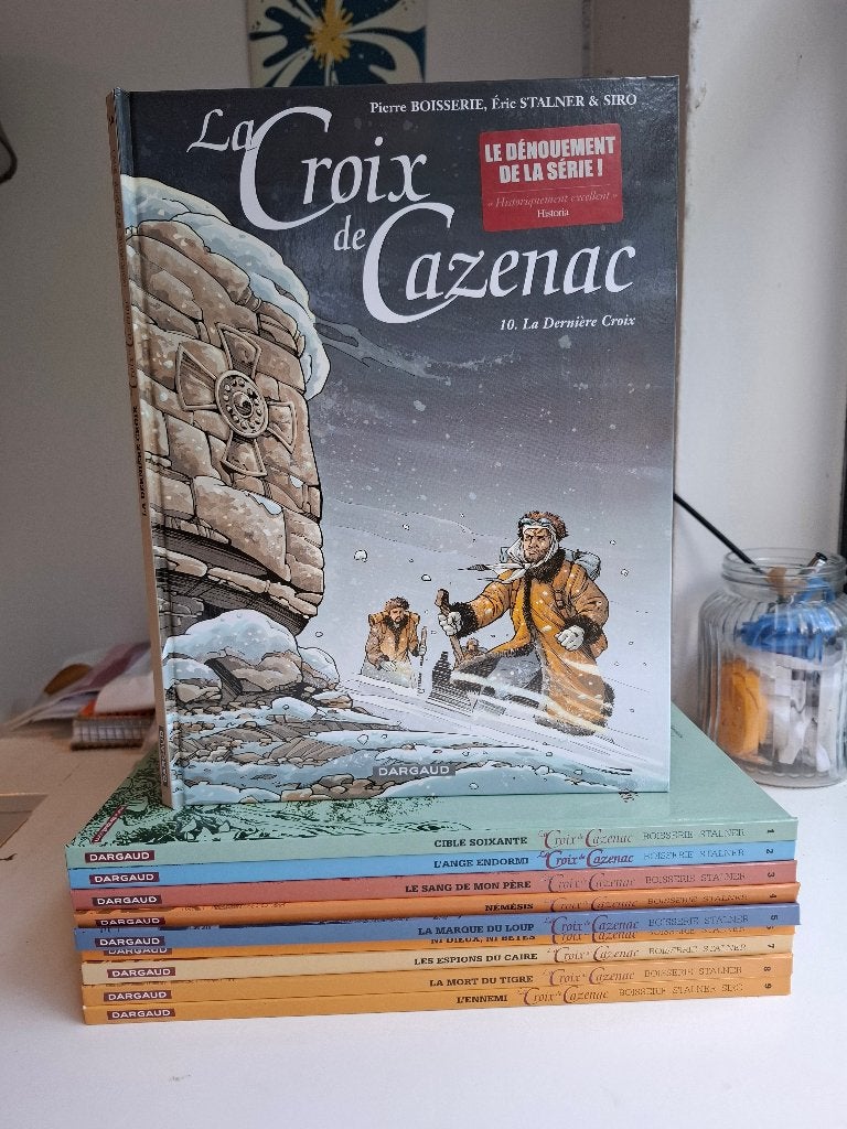 LA CROIX DE CAZENAC TOMES 1 à 10 SERIE COMPLETE EO/REED, Série complète ou Série, Enlèvement ou Envoi, Comme neuf