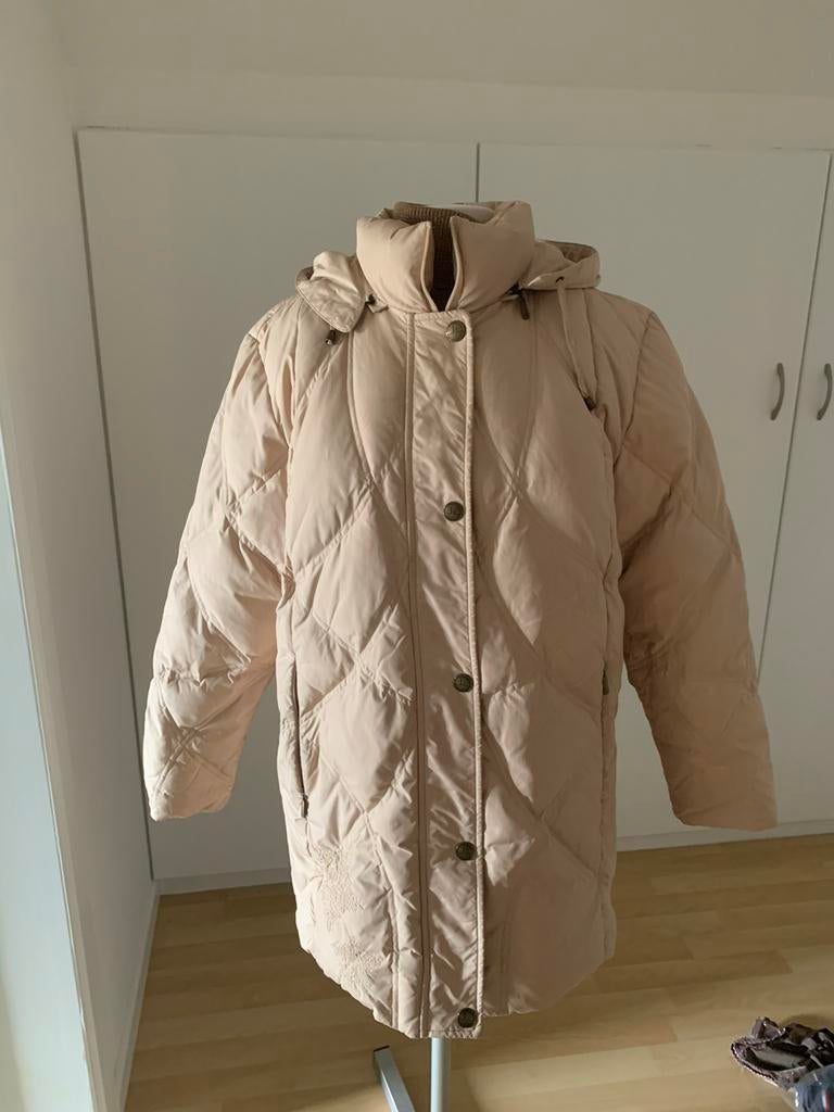 Jas met dons Kohler& Krenzer 44 beige afneembare kap weini, Kleding | Dames, Ophalen of Verzenden, Zo goed als nieuw, Beige