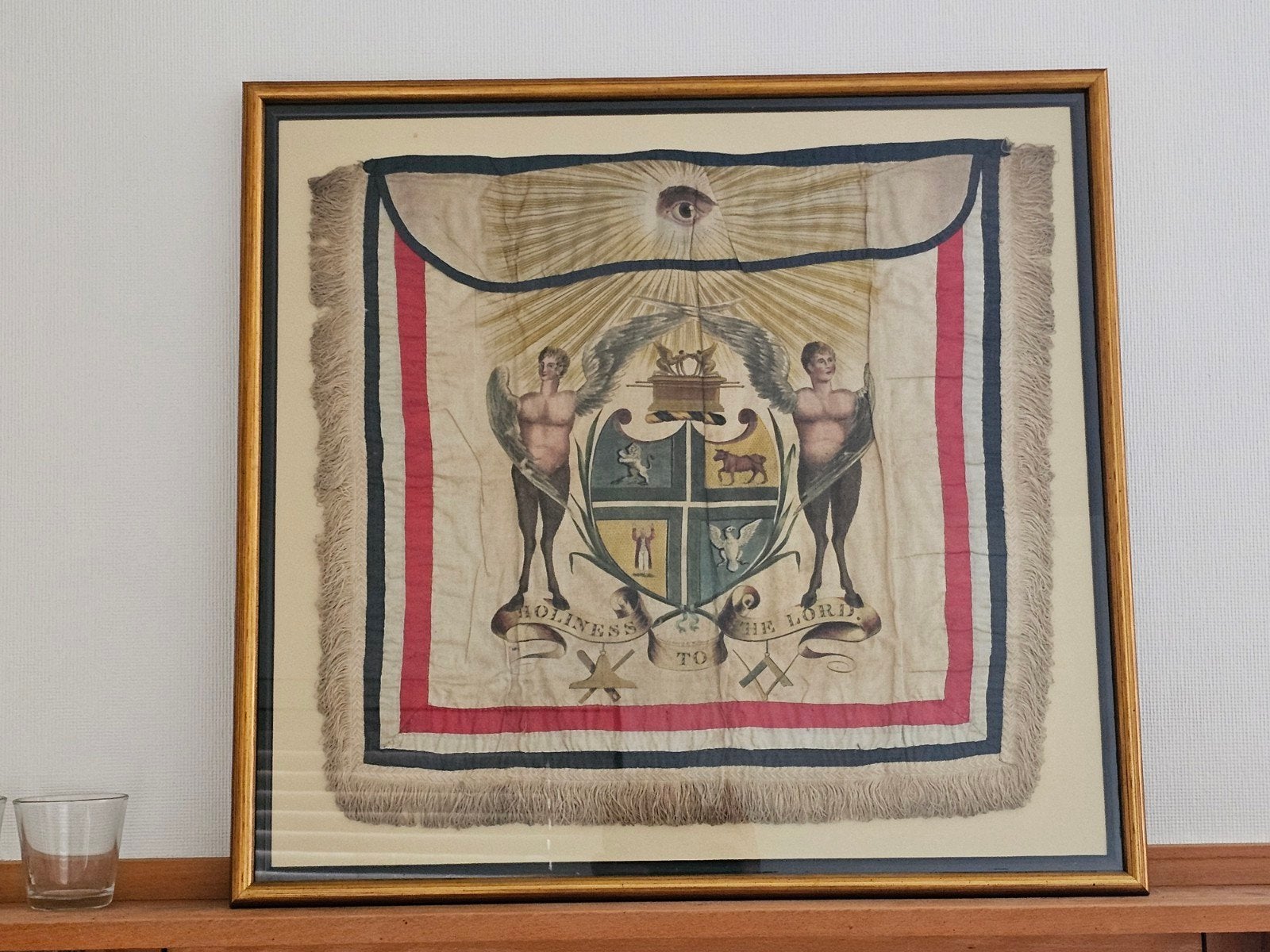 Tablier : francs-maçons (Rotterdam) vers 1900, Antiquités & Art, Enlèvement ou Envoi