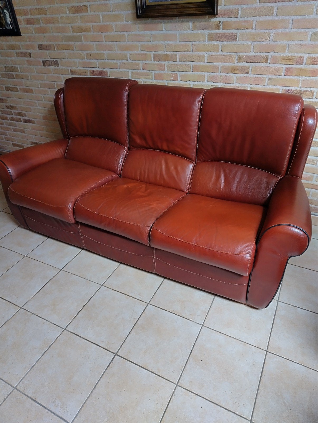 Dik leder zetel, Huis en Inrichting, Ophalen