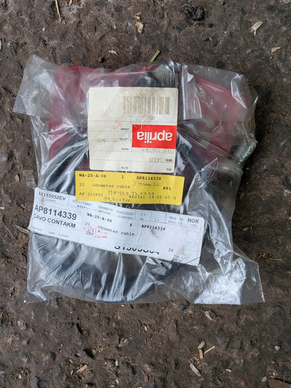 Câble de compteur Aprilia pegaso 650 neuf, Enlèvement