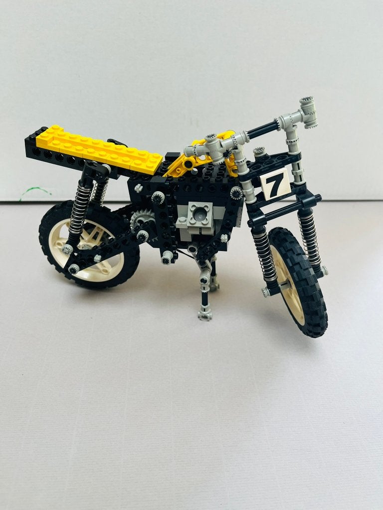 Vélo d'essai de motocross LEGO Technic Vintage, Enlèvement ou Envoi, Lego, Ensemble complet, Utilisé