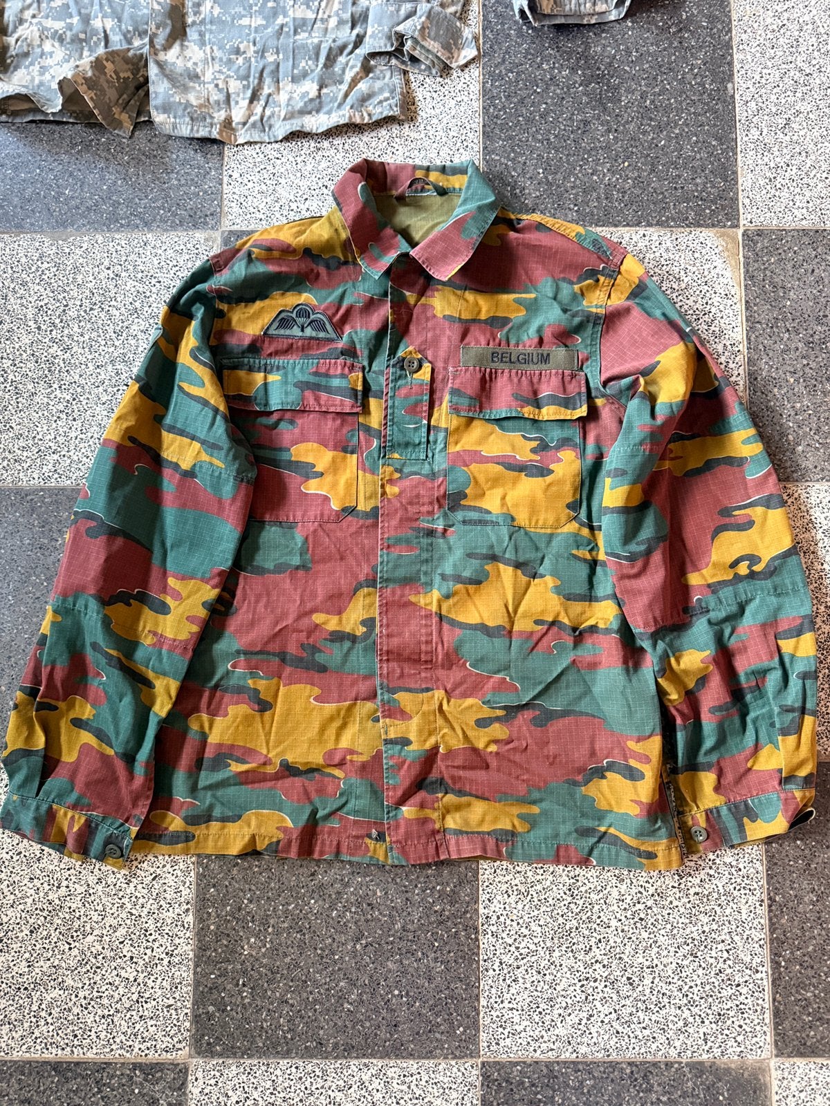 MESHJACK VAN HET BELGISCHE LEGER Jigsaw Camouflage — Maat L, Ophalen, Luchtmacht, Kleding of Schoenen