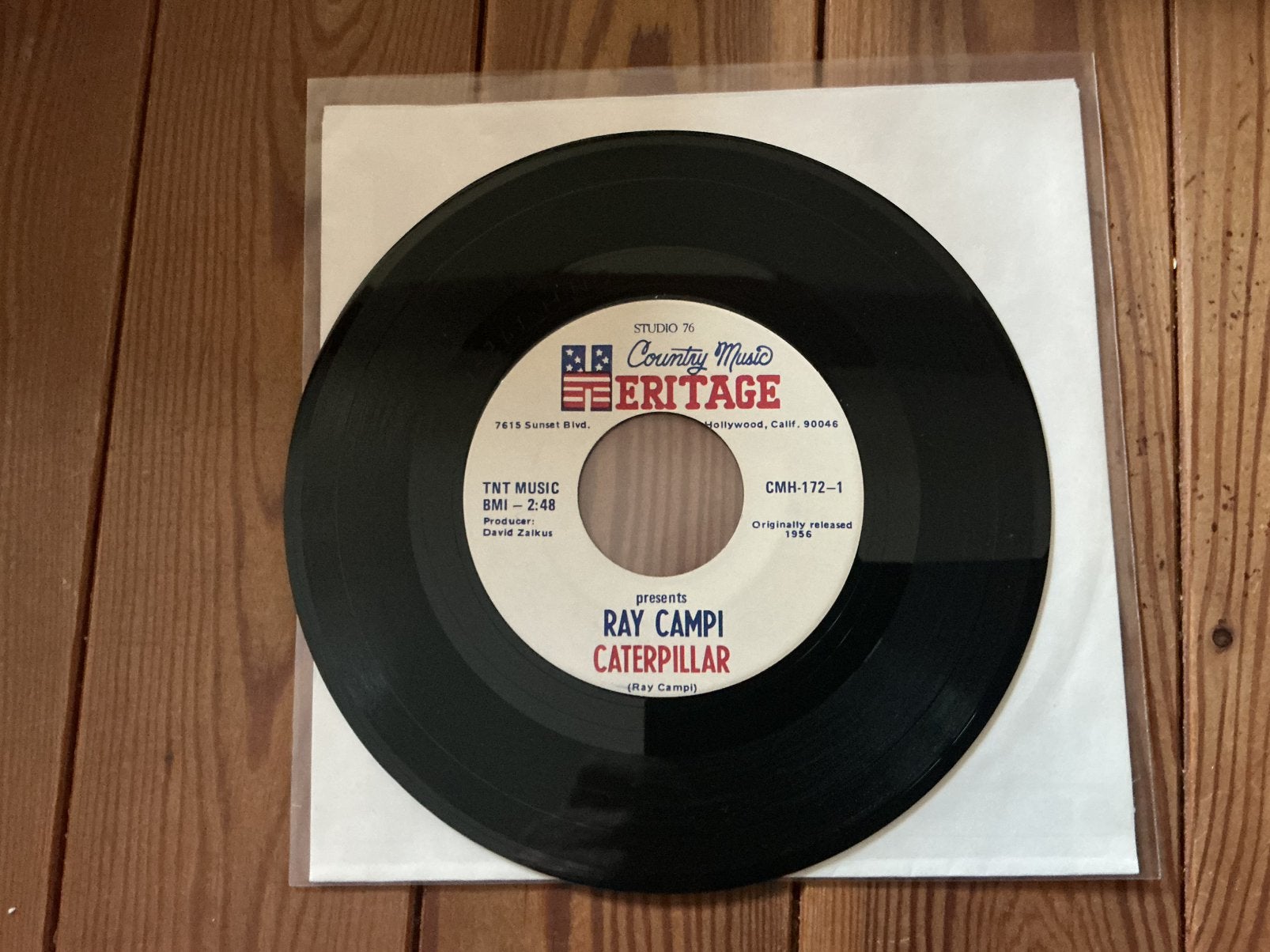 7” Ray Campi - Caterpillar, Ophalen of Verzenden, Gebruikt
