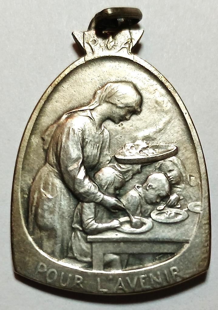 médaille - argent - devreese - pour l'avenir - ruche, Enlèvement ou Envoi, Argent