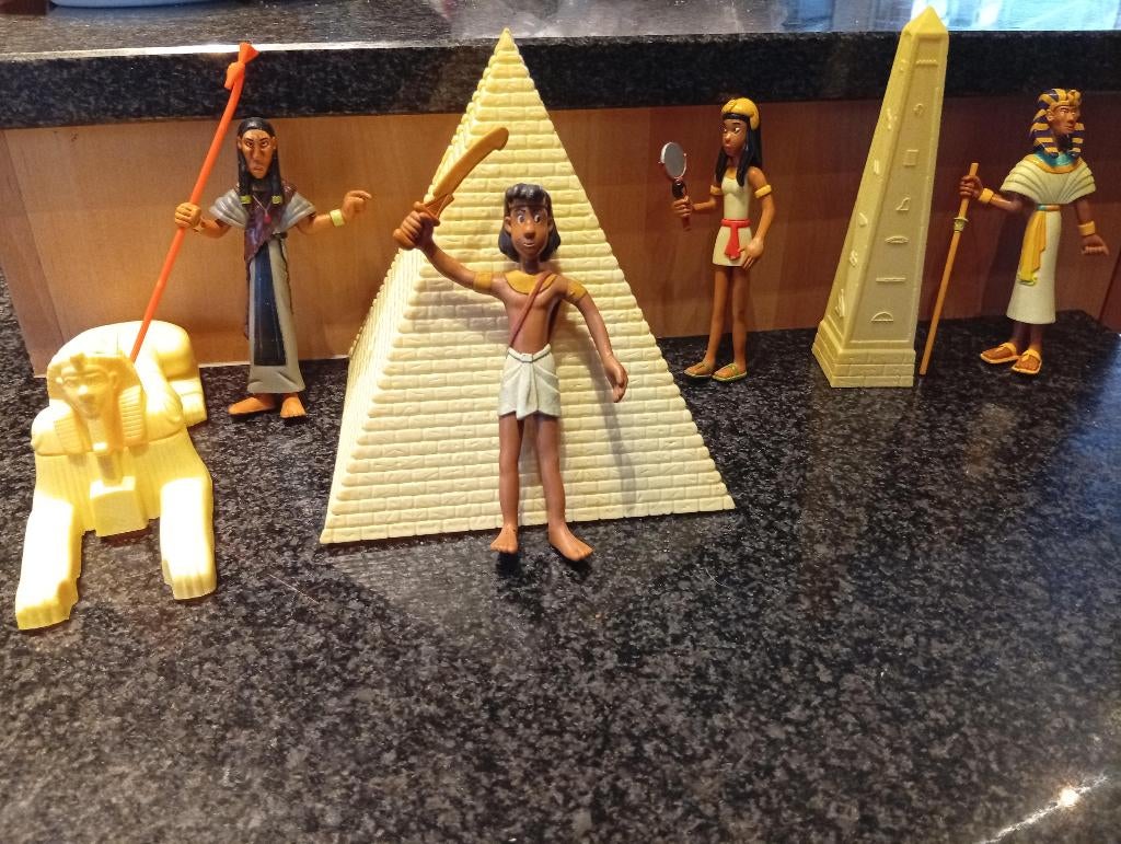 7 figurines Papyrus., Enlèvement ou Envoi, Autres personnages, Neuf, Statue ou Figurine