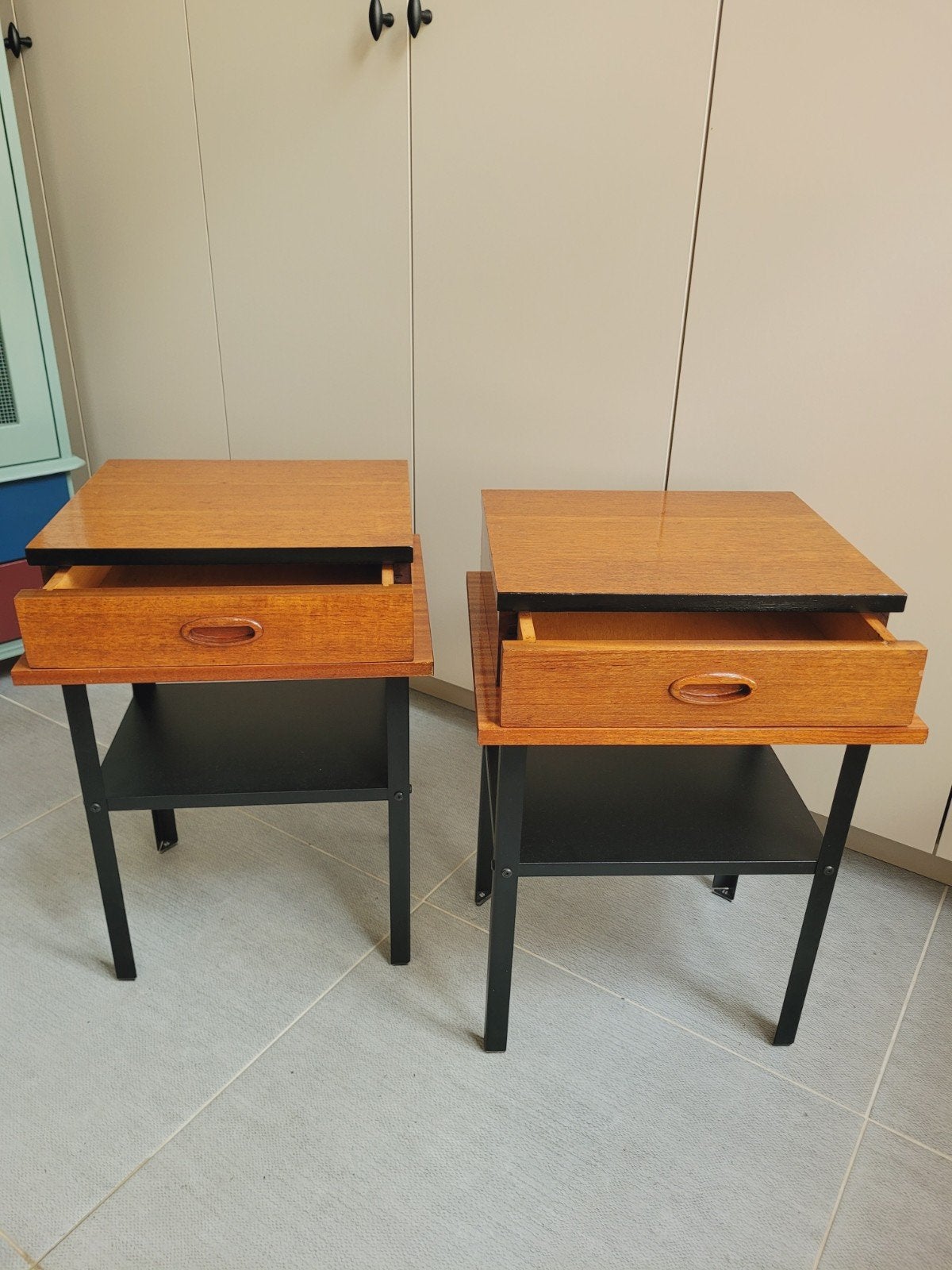 vintage nachtkastjes mid-century, Ophalen, Huis en Inrichting