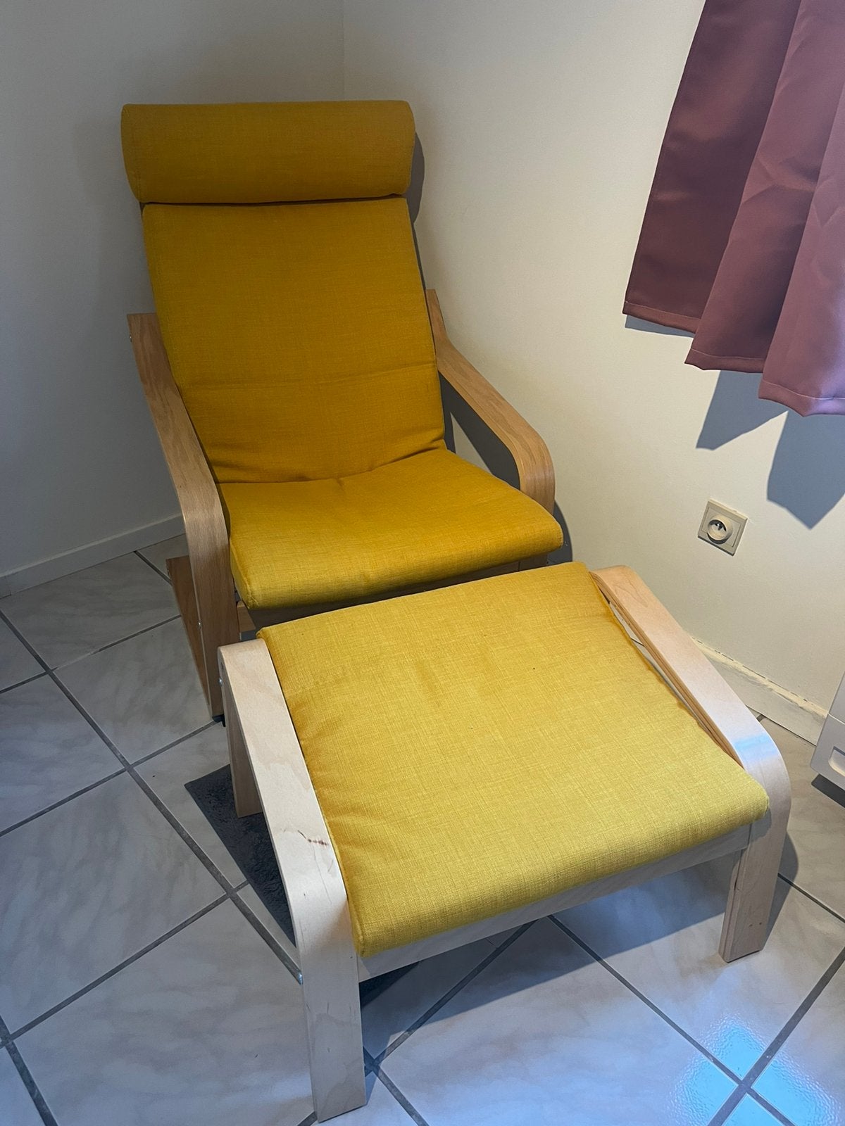 Zetel Ikea Poang, Ophalen, Eenpersoons, Zo goed als nieuw, Rechte bank