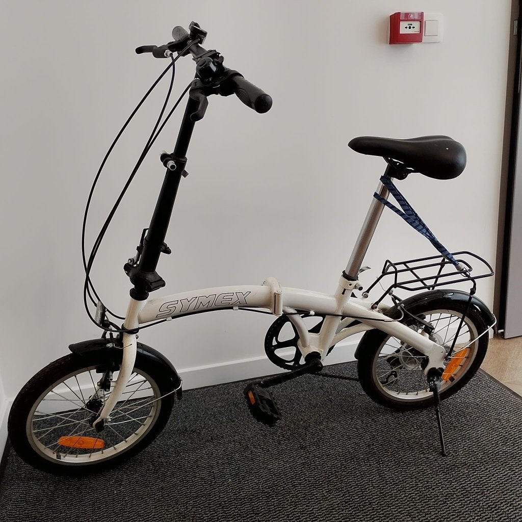 Vouwfiets in prima staat, van het merk Symex., Gebruikt, Velgrem, 14 tot 16 inch, Versnellingen