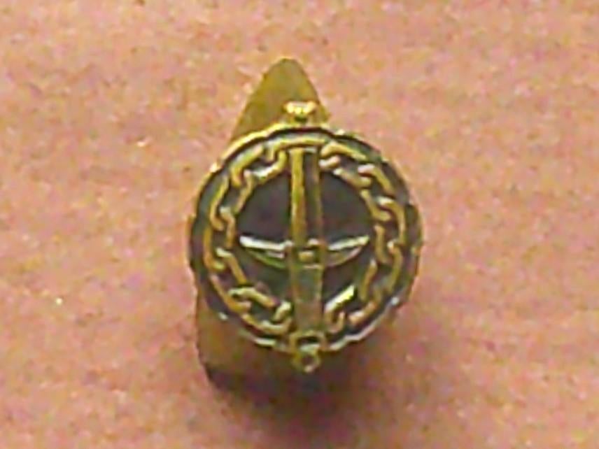 Revers de col prisonnier de guerre belge 1940 Paul De Greef, Envoi, Armée de terre, Emblème ou Badge