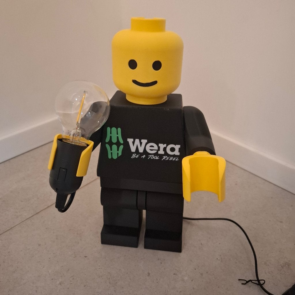 Lego lamp - Wera Rebel, Doe-het-zelf en Bouw, Ophalen of Verzenden, Zo goed als nieuw